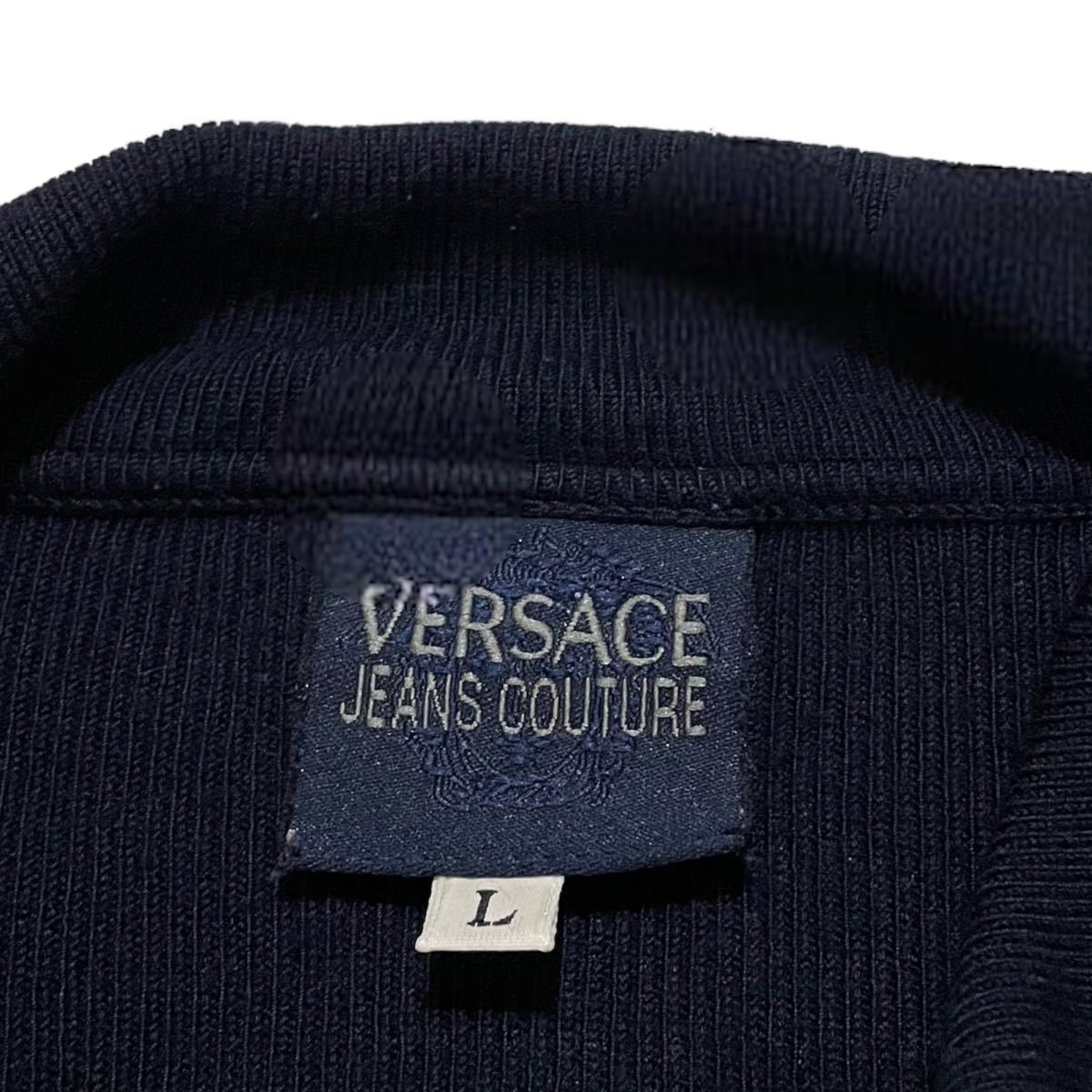 古着 archive Versace アーカイブ ヴェルサーチ ハーフジップ レーヨン ニット