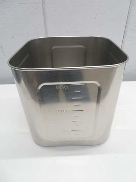 F1363◆YUKIWA◆ステンレス製深型角キッチンポット 27cm 栃木 宇都宮 中古 業務用 厨房機器
