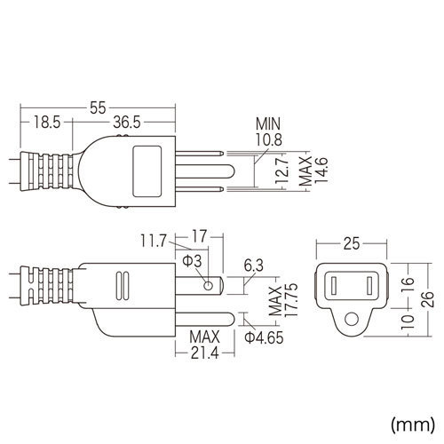 未使用品 サンワサプライ TAP-MG341N2-5 3P抜け止め4個口、マグネット・通電ランプ付き電源タップ。5m。 定価4,400円 全国送料520円_画像6