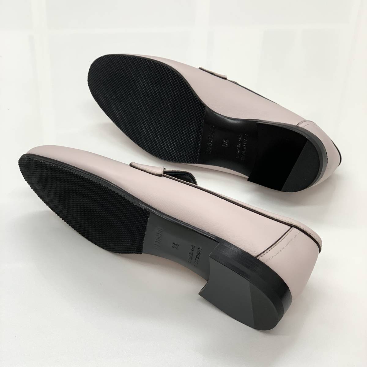 7422 未使用 エルメス モカシン パリ H金具 レザー ローファー 7422 未使用 エルメス モカシン パリ H金具 レザー ローファー