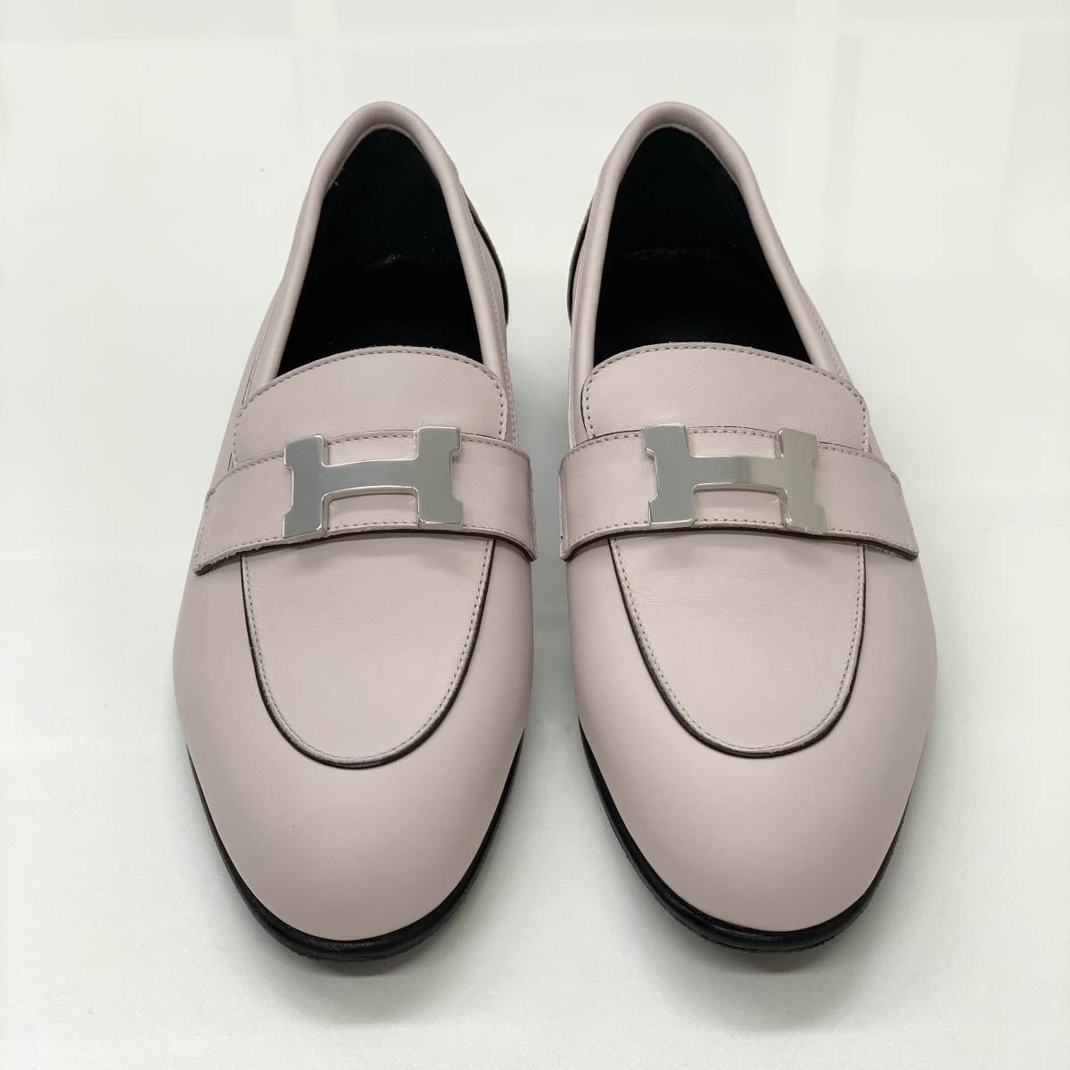 7422 未使用 エルメス モカシン パリ H金具 レザー ローファー 7422 未使用 エルメス モカシン パリ H金具 レザー ローファー