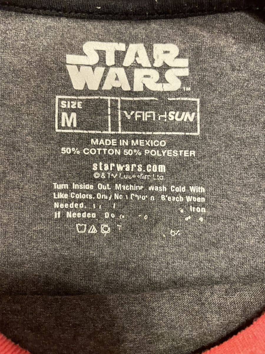 USA古着 スターウォーズ ダースベイダー ラグラン 長袖Tシャツ STAR