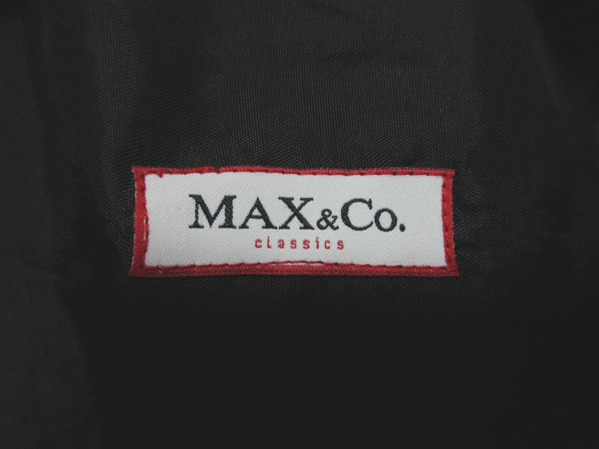 Max&Co. マックス&コー ジャケット 半袖 リネン 背抜き レディース 38 黒　 irmri yg4480_画像6