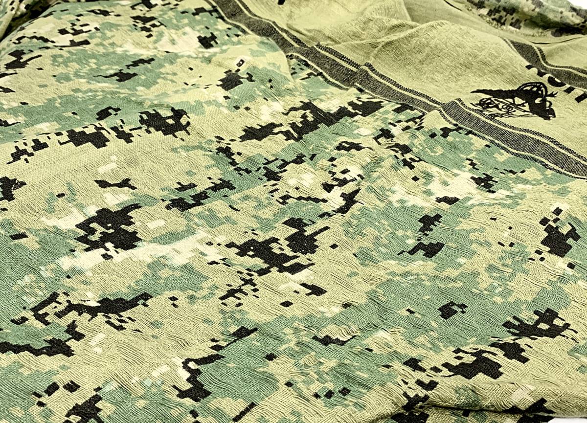 [新品]米軍放出品アフガンストール シュマグ USN米海軍AORストールスカーフ_画像2