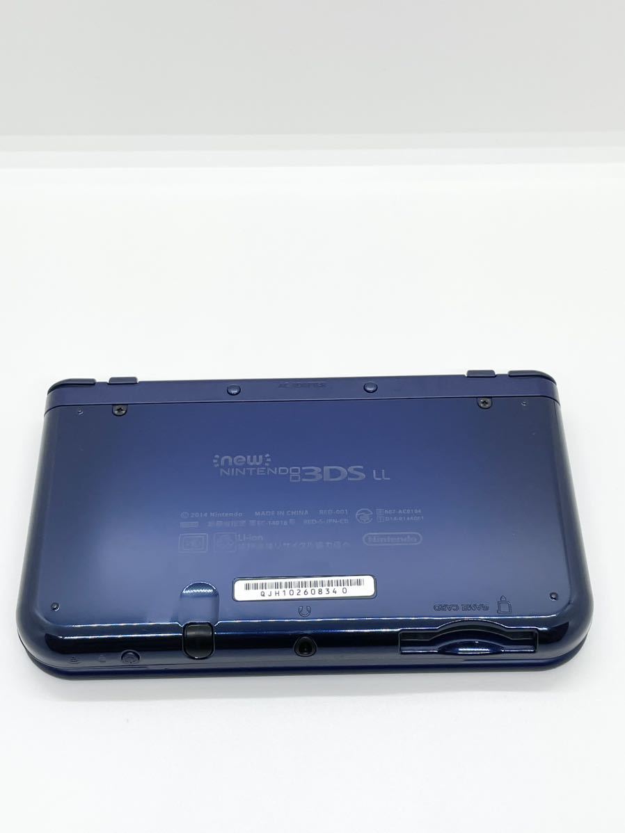 超新作】 Newニンテンドー3DS LL メタリックブルー 正規店得価 上画面