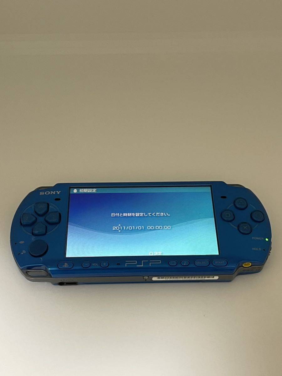 PSP本体 psp 3000 バイブランドブルー 本体 付属品完備｜PayPayフリマ