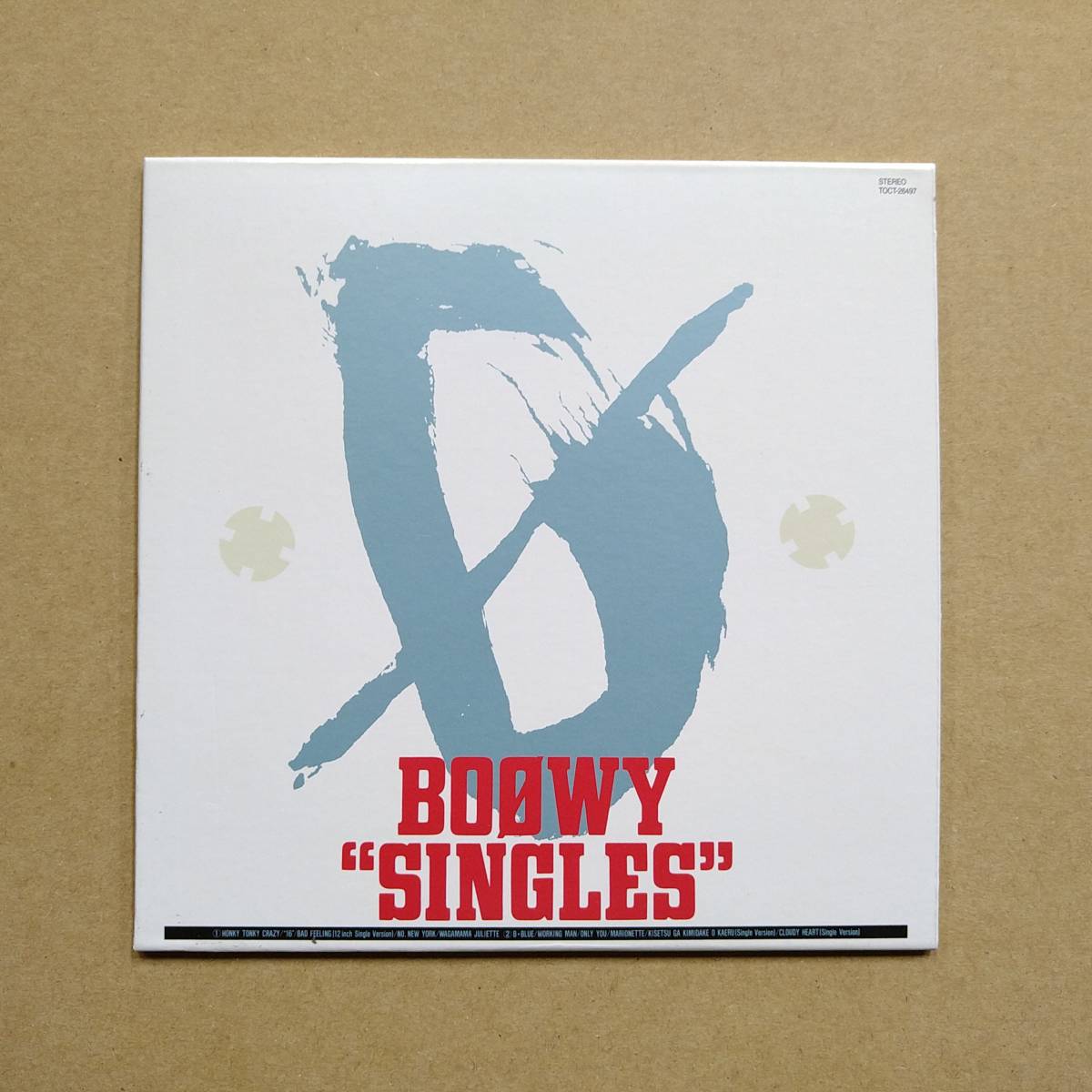 BOOWY / SINGLES（紙ジャケット仕様）[CD] 2007年盤 TOCT-26497_画像1