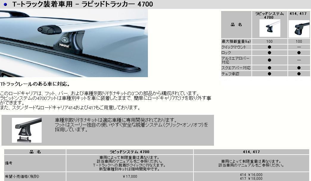 THULE♪ベース キャリア フット4700●エクスプローラー ヴィト カイエン タホ トゥアレグ最終カルディナ ボイジャー 他KIT付も可スーリー_画像4