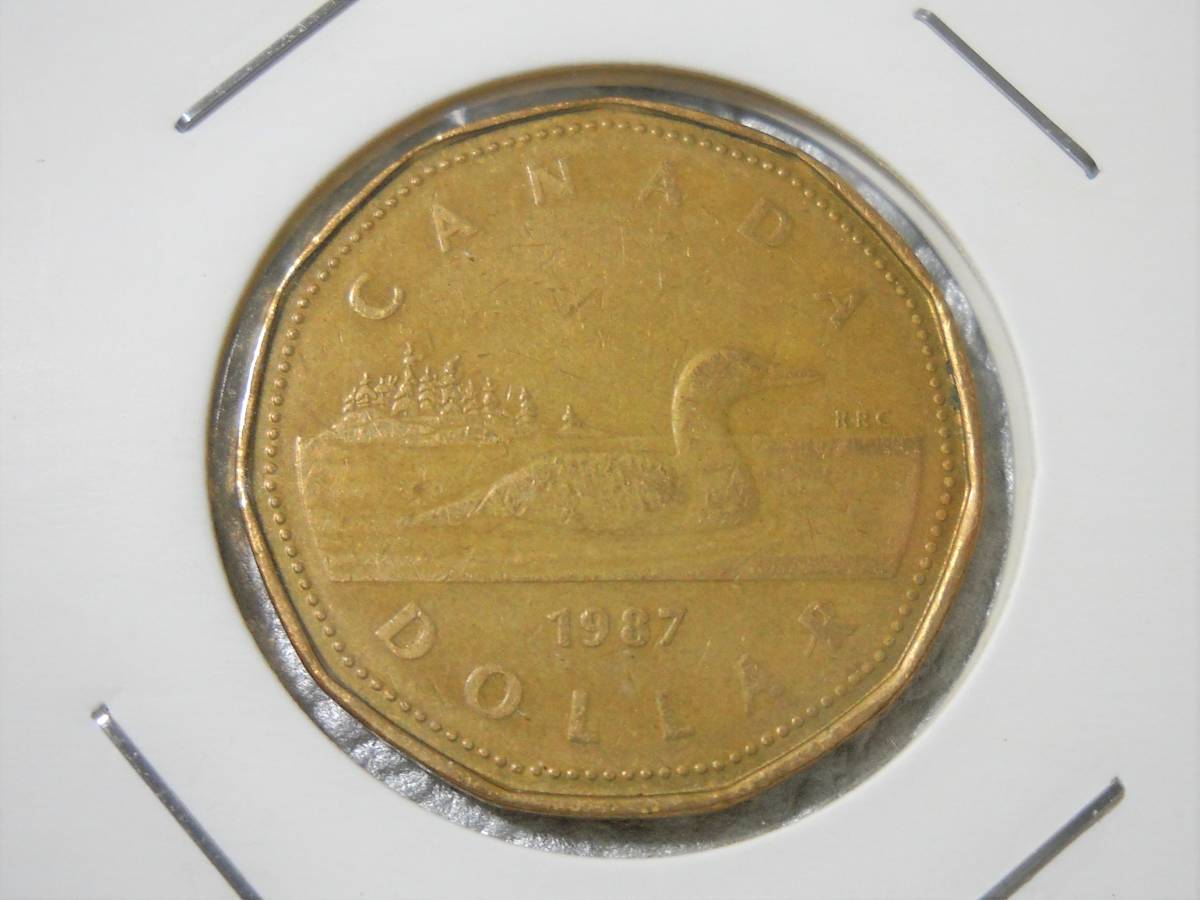 ●世界コイン 　カナダ　水鳥　1987年　1ドル②