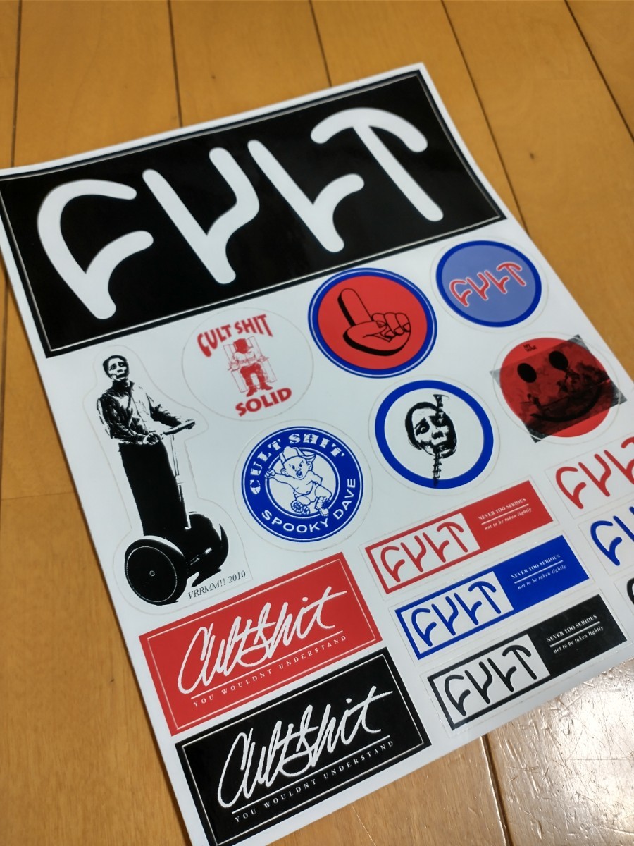 送料無料！CULT 初期 ステッカー セット デカール BMX fitbike Robbie MoralesChase Dehart Chase Hawk Dakota RocheAlex Kennedy Baz Keepの画像1