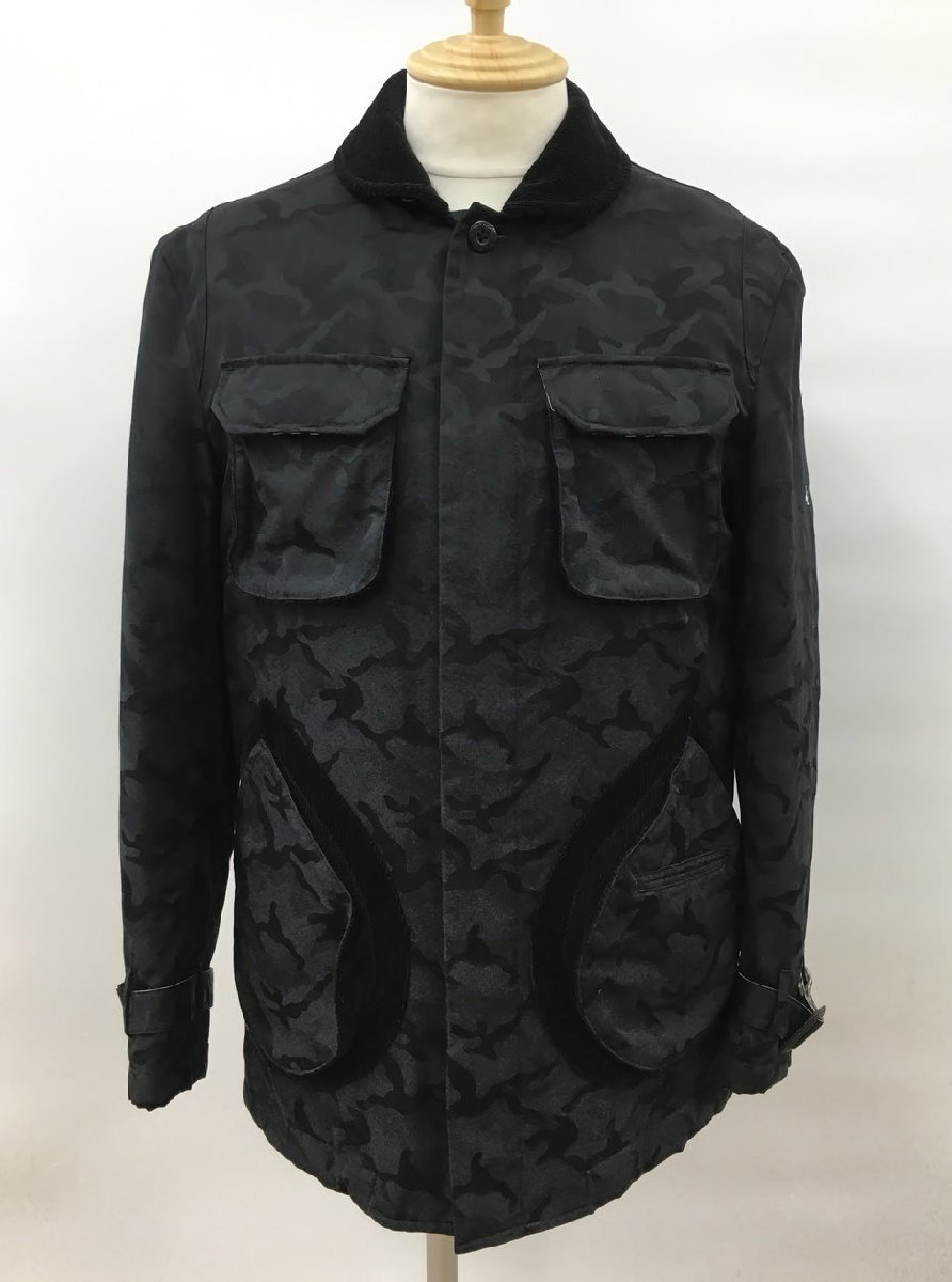 バーバリーブラックレーベル BURBERRY BLACK LABEL L カモフラ 長袖 中綿入りジャケット 2307WR143