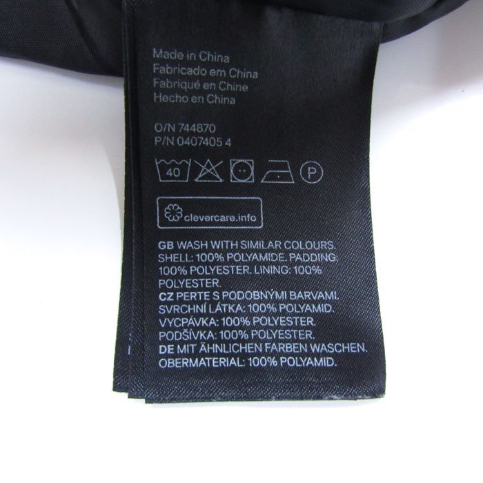 エイチアンドエム ブルゾン 中綿ジャケット ジャンパー ハイネック カジュアル アウター メンズ Mサイズ ブラック H&M_画像6
