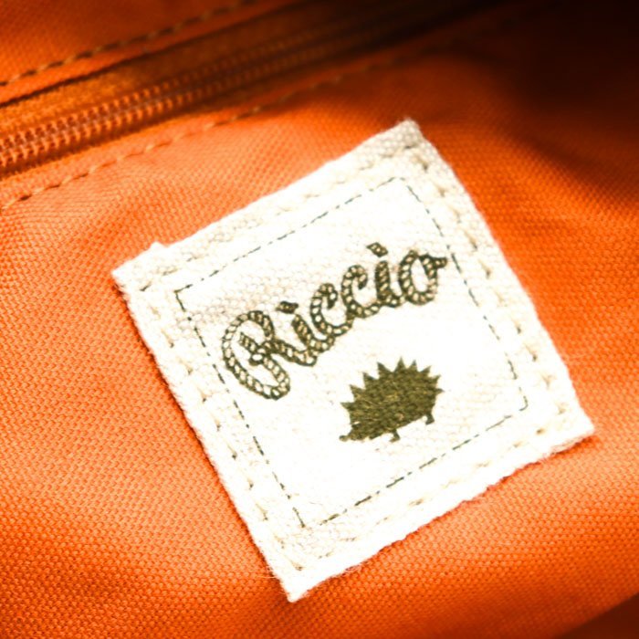 リッチョ ハンドバッグ レザー ミニトートバッグ ブランド 鞄 カバン レディース オレンジ Riccio_画像3