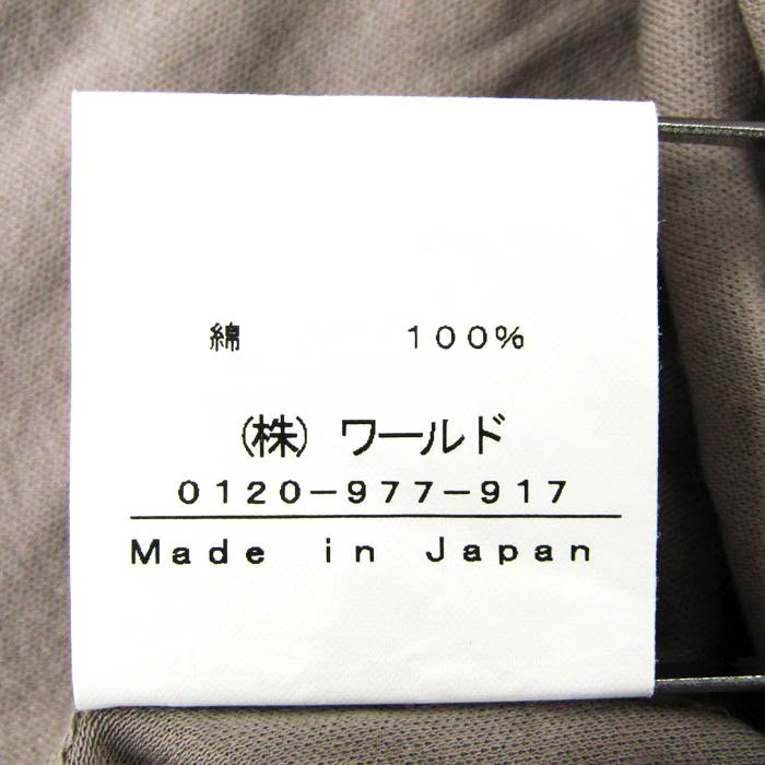 インディヴィ ブラウス 半袖 フリル ギャザー 日本製 カットソー トップス コットン100％ レディース 38サイズ グレー INDIVI_画像6