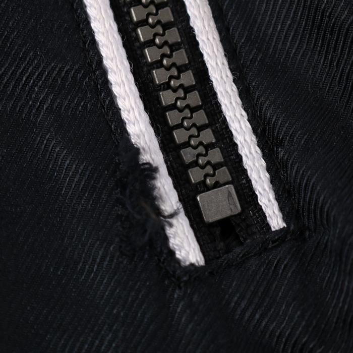 アシックス ロングパンツ サイドライン 裾ファスナー ボトムス 日本製 メンズ Mサイズ ブラック asics_画像4