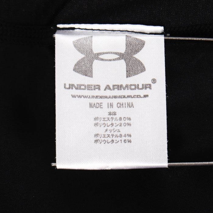 アンダーアーマー Tシャツ 半袖 ハイネック 裏メッシュ ストレッチ スポーツウエア メンズ LGサイズ ブラック UNDER ARMOUR_画像6