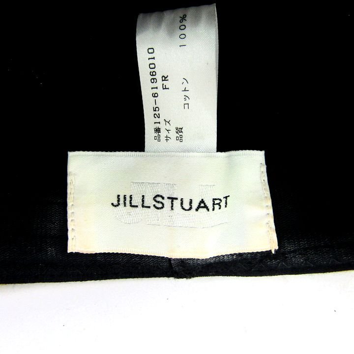 ジルスチュアート ハット コットン100% つば広 リボン ブランド 帽子 フリーサイズ レディース ベージュ JILLSTUART_画像4