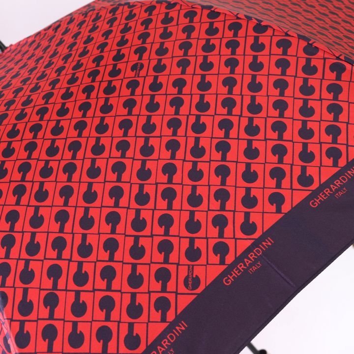  Gherardini складной зонт не использовался с биркой Logo рисунок место хранения час примерно 36.5cm бренд зонт женский красный GHERARDINI