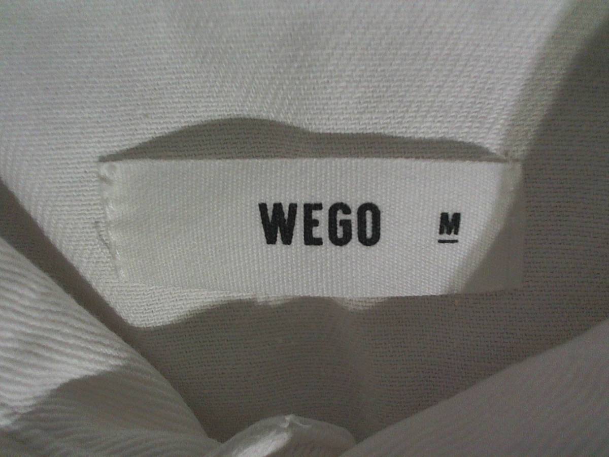 ☆微難有☆ウィゴー☆WEGO☆BIGシャツ ビックシルエット　厚手シャツ　ジャケット M 白系_画像6