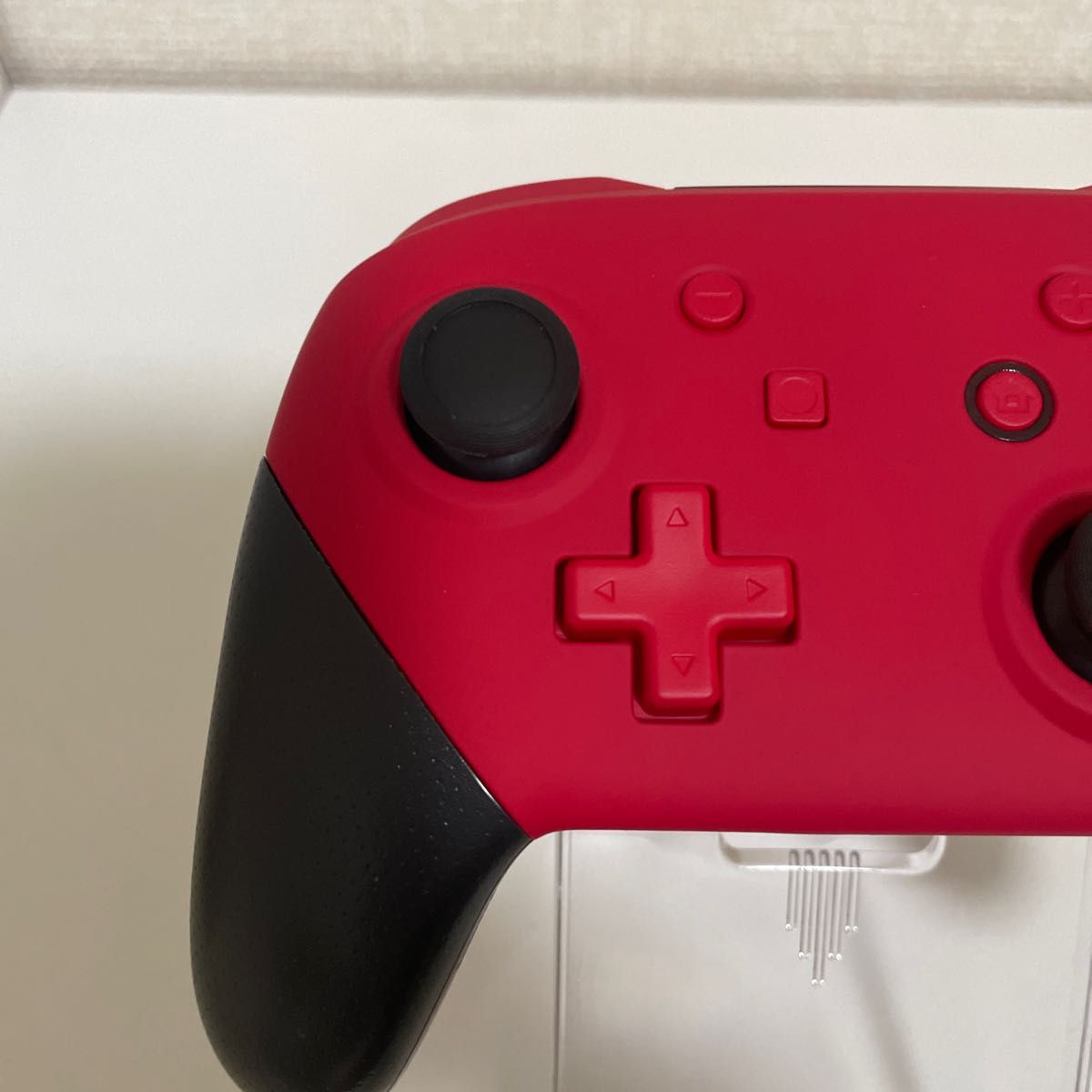 Switch純正プロコン ブラック×レッドカラーカスタム|PayPayフリマ