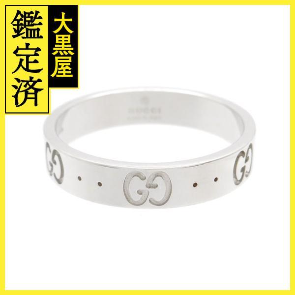完成品 GUCCI グッチ 貴金属・宝石 アイコンリング 指輪 WG ホワイト