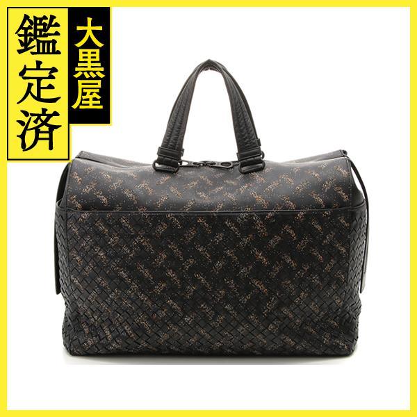 BOTTEGA VENETA ボッテガ・ヴェネタ　ボストンバッグ　イントレチャート　ブラック【472】MM