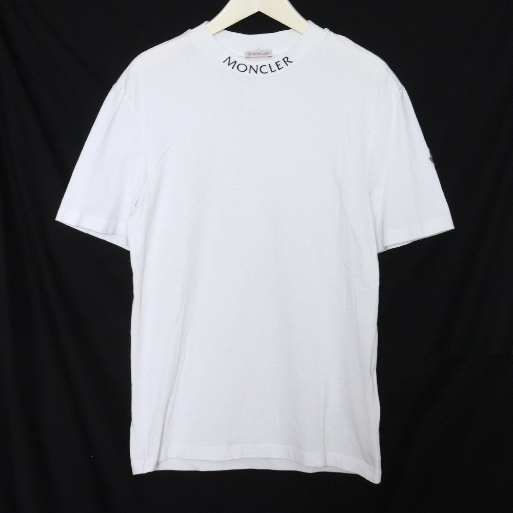 現金特価】 ホワイト Tシャツ T-SHIRT MAGLIA 21AW MONCLER Sサイズ