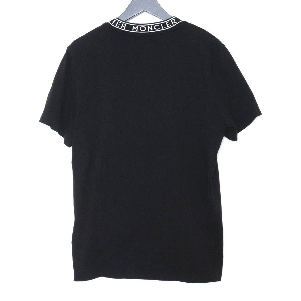 MONCLER 22SS ネックロゴ Tシャツ ブラック Mサイズ I10918C00012 モンクレール 半袖カットソー_画像2