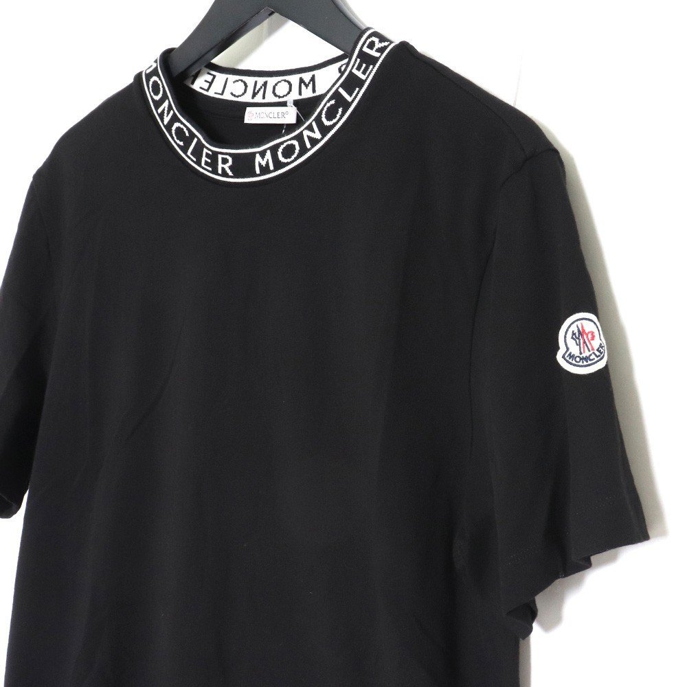 MONCLER 22SS ネックロゴ Tシャツ ブラック Mサイズ I10918C00012 モンクレール 半袖カットソー_画像3