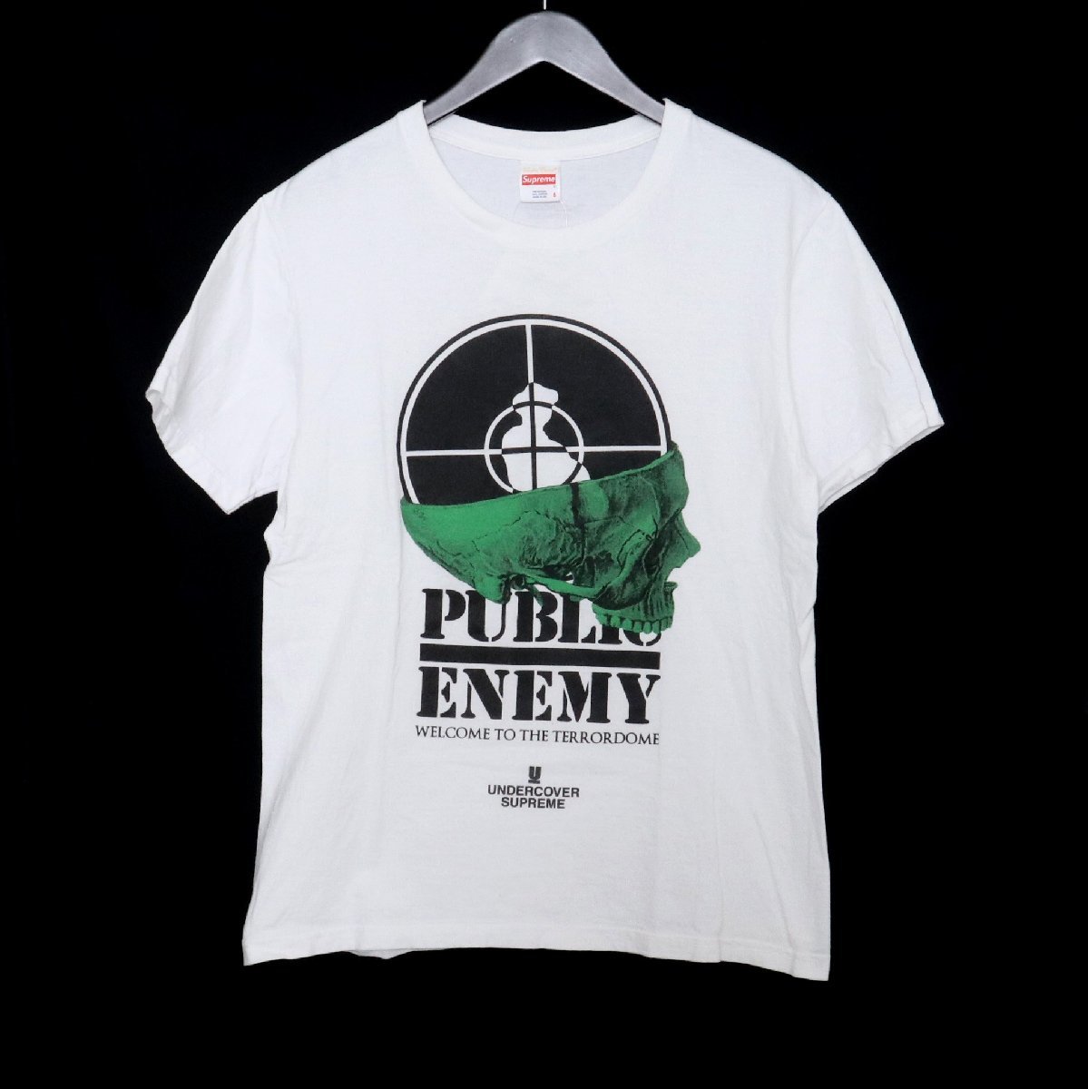 年末のプロモーション SUPREME × UNDERCOVER 18SS Public Enemy Terrordome Tシャツ ホワイト Sサイズ シュプリーム アンダーカバー 半袖カットソー 男性用