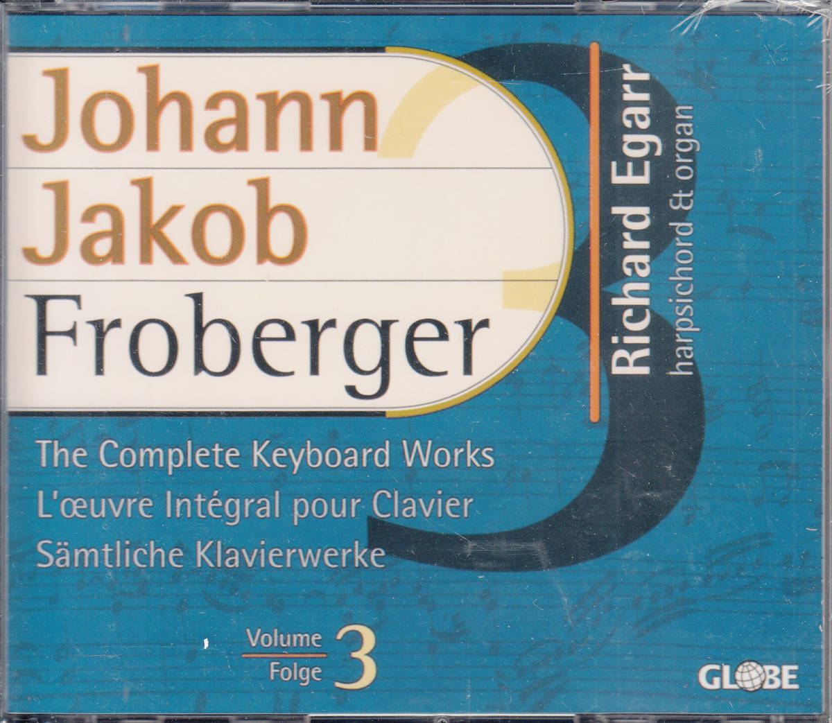 ◆新品・送料無料◆ヨハン・ヤーコプ・フローベルガー：鍵盤作品全集vol.3～リチャード・エガー 2枚組 Import L9085_画像1