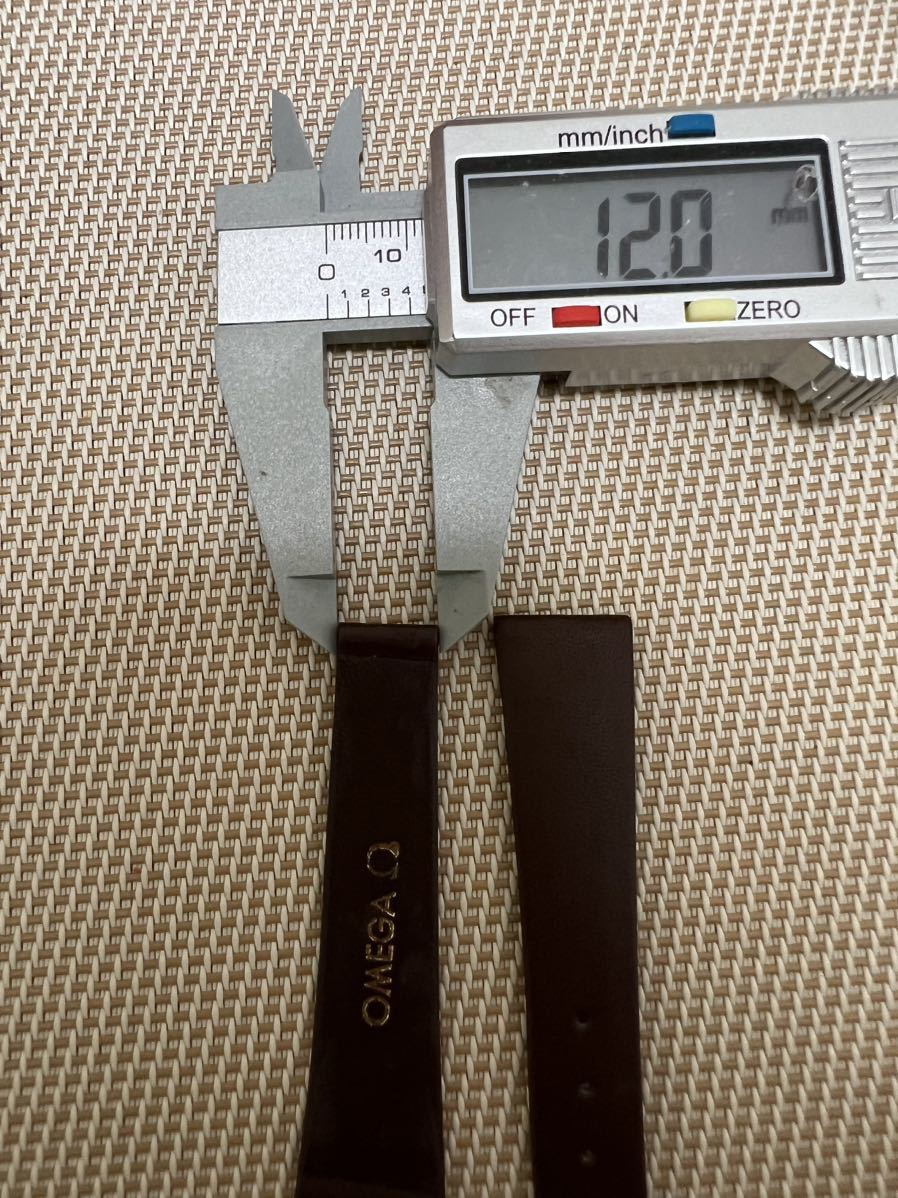 新品未使用 純正 OMEGA オメガ レディース腕時計 本革 ベルト グレー