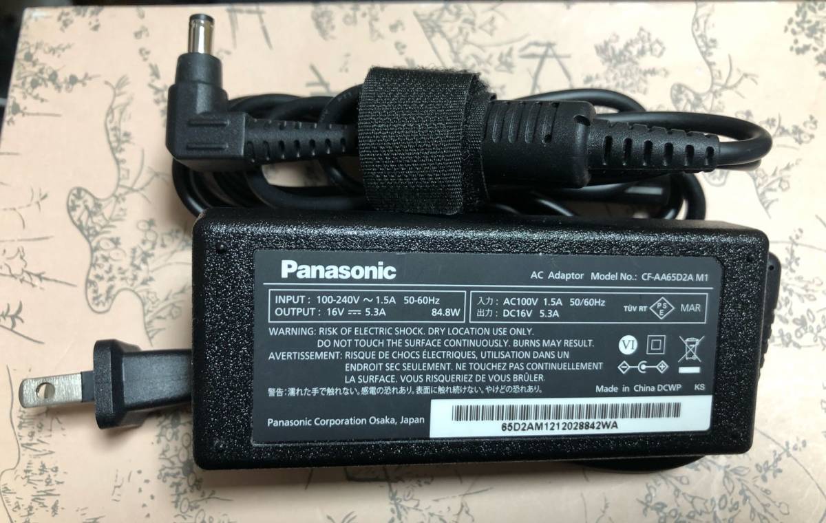  Panasonic Panasonic ноутбук CF-FV/LV/SV для оригинальный AC адаптор CF-AA65D2A M1 рабочий товар 