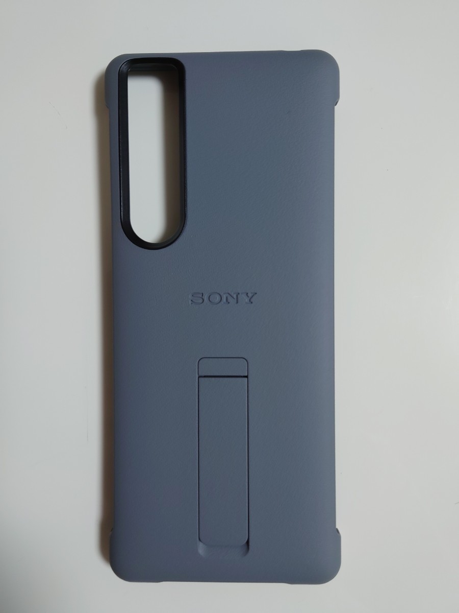 ★SONY Style Cover with Stand for Xperia 1 Ⅲ 純正ケース 状態良好 グレー １円スタート★_画像2