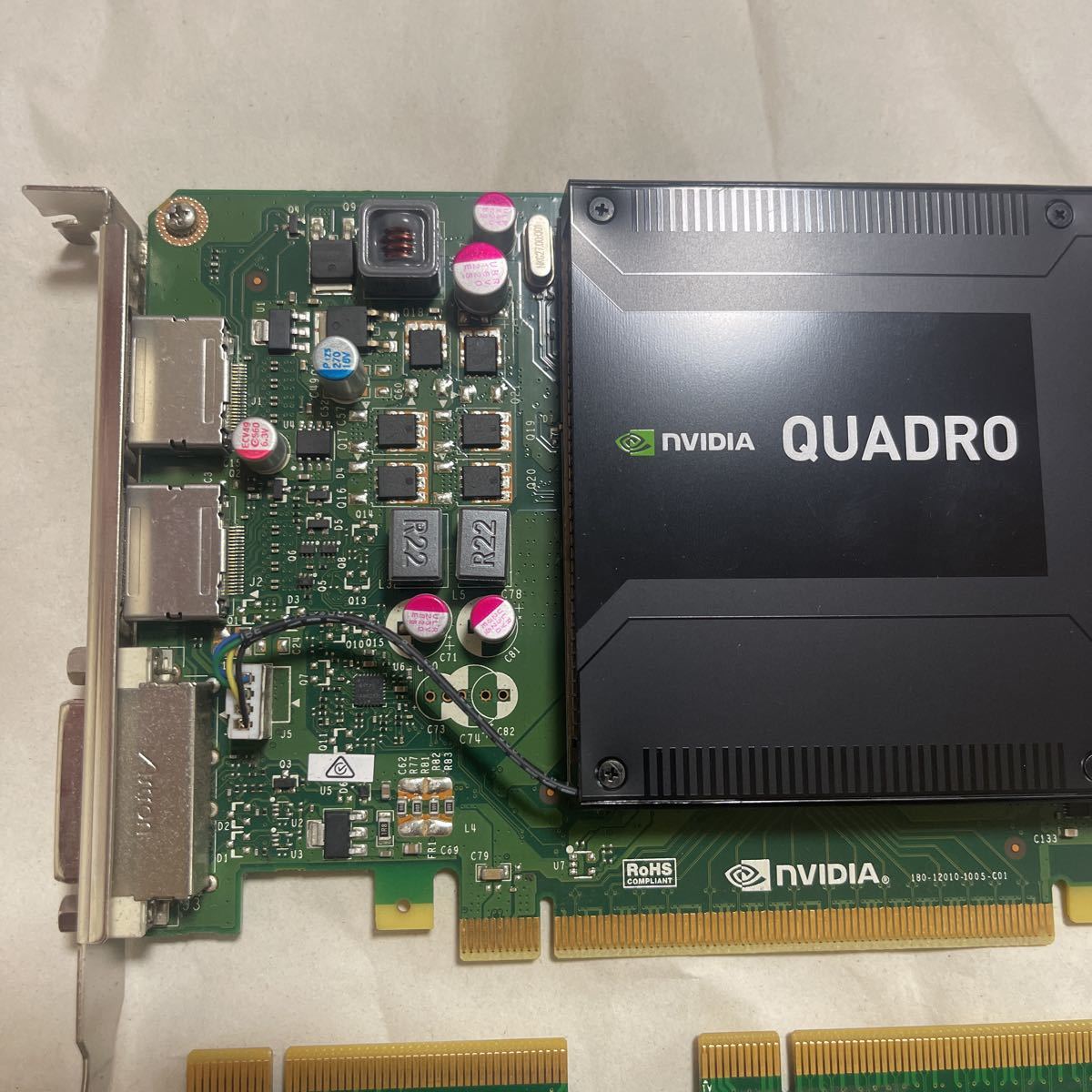 NVIDIA Quadro K2200 Riser Card ライザーカード付き_画像10