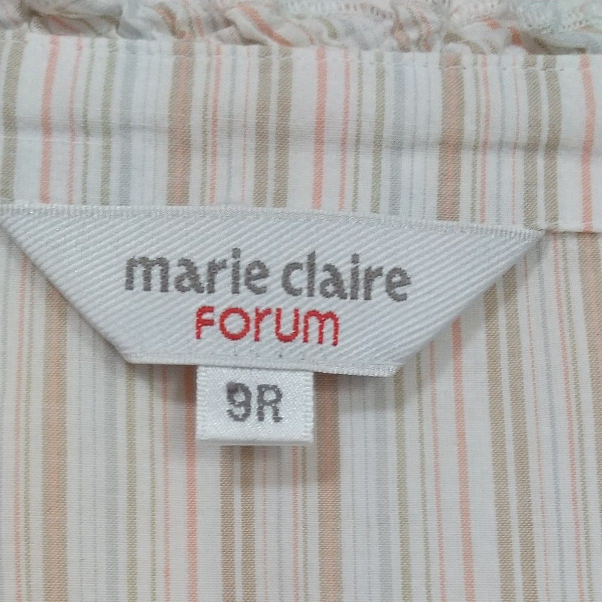 marie claire forum 七分袖 シャツブラウス 古着      