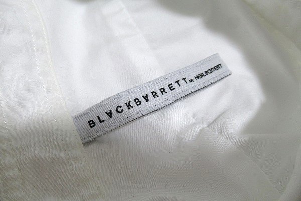 N6068:BLACKBARRETT（ブラックバレット）半袖シャツ/白/2/NEIL BARRETT：35_画像6