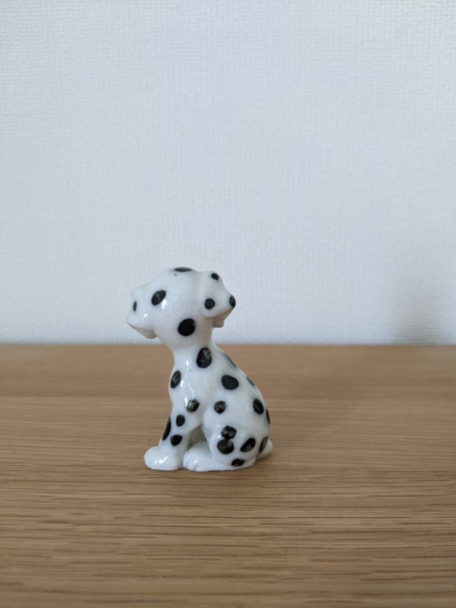 イギリス　陶器　ダルメシアン　犬　置物　ヴィンテージ　WADE Dalmation Simon figurine 