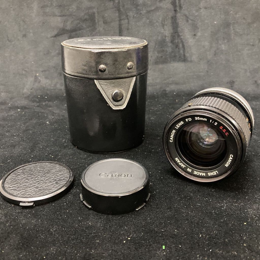 激安正規 LENS CANON FD カメラレンズ 一眼 望遠 単眼 S.S.C. 1:2 35mm