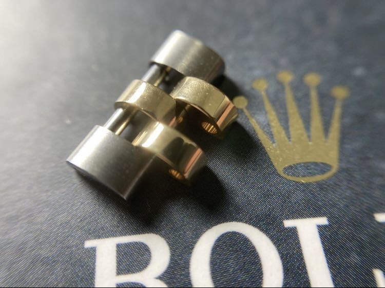 純正 12mm 美品 279173 279383 コマ ロレックス デイトジャスト K18 余り 駒 コンビ ジュビリー ブレス ROLEX DATEJUST gold レディース_画像1