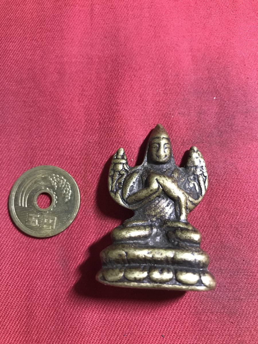チベット仏像　　銅製　　時代物　　　仏像　　　珍しい　　小さい　　その２_画像1