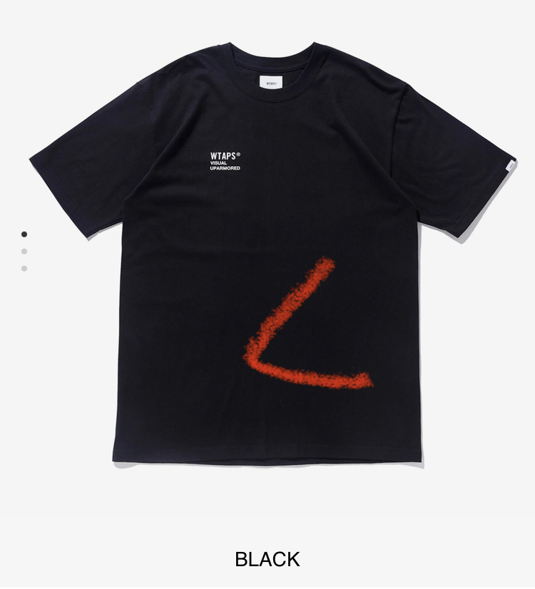 【新品正規】黒 L / 23ss WTAPS VISUAL UPARMORED BLACK LARGE Tシャツ / ダブルタップス wtvua