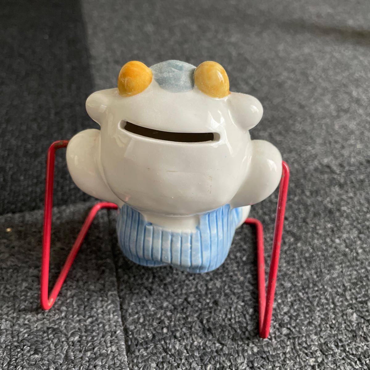 揺れる牛 陶器 昭和レトロ スイング ファンシー 貯金箱 当時物 揺れる牛 陶器 昭和レトロ スイング ファンシー 貯金箱 当時物
