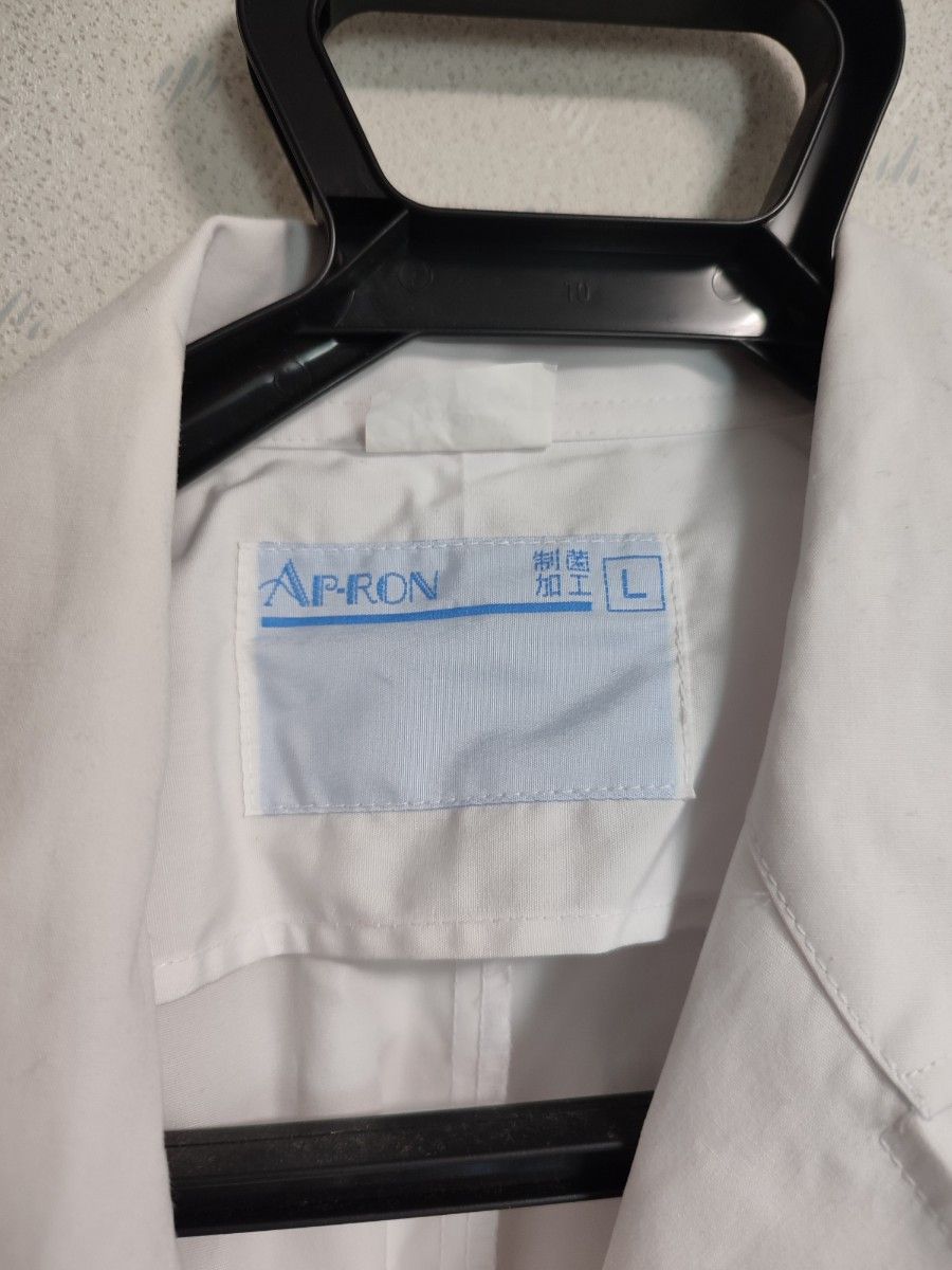 AP-RON　白衣　Lサイズ(メンズ)　制菌加工　115-30　研究・実験などに
