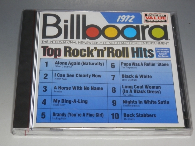 □ 未開封 BILLBOARD TOP ROCK'N'ROLL HITS 1972 輸入盤CD/ギルバート・オサリバン スリー・ドッグ・ナイト アメリカ_画像1