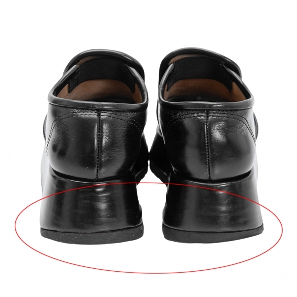  Comme des Garcons COMME des GARCONS platform leather shoes black 22 rank [ lady's ]