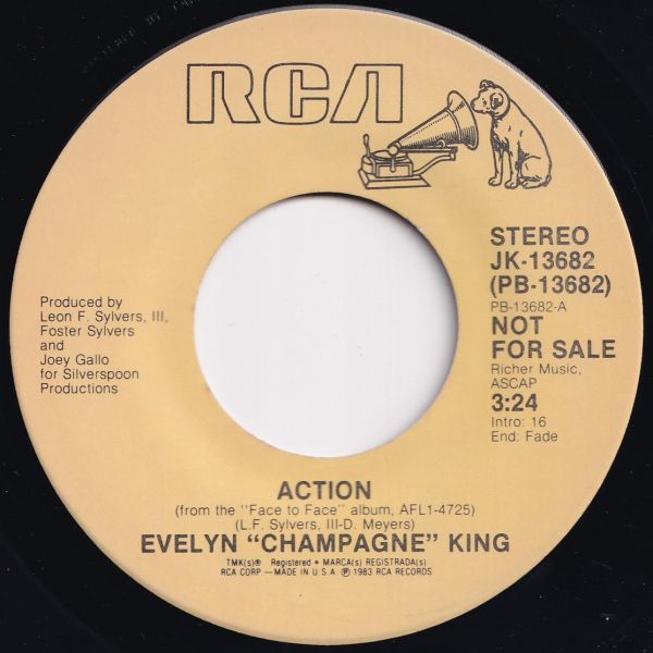 Evelyn Champagne King Action / Action RCA US JK-13682 203344 SOUL FUNK ソウル ファンク レコード 7インチ 45_画像2