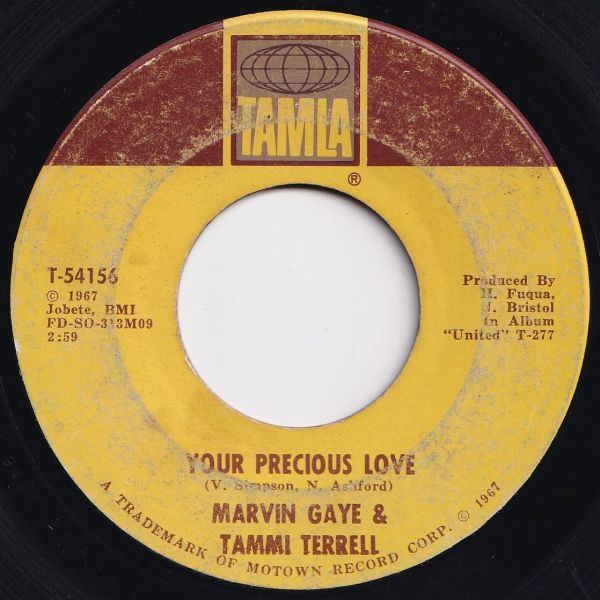 Marvin Gaye Your Precious Love / Hold Me Oh My Darling Tamla US T-54156 203363 SOUL ソウル レコード 7インチ 45_画像1