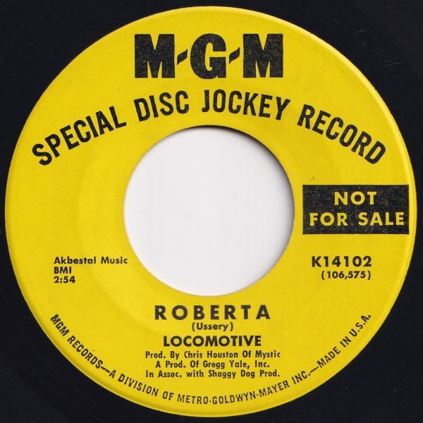 Locomotive Big City Car / Roberta MGM US K14102 203414 ROCK POP ロック ポップ レコード 7インチ 45_画像2