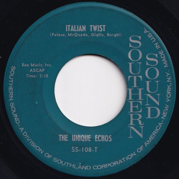 Unique Echos Italian Twist / Zoom Southern Sound US SS-108 203433 R&B R&R レコード 7インチ 45の画像1